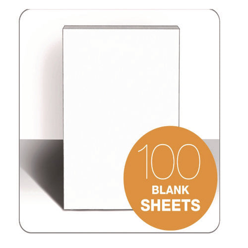 Image of TOPS Second Nature Recycled Unruled Memo Pads, 4 x 6, White, 100 Sheets, 12/Pack