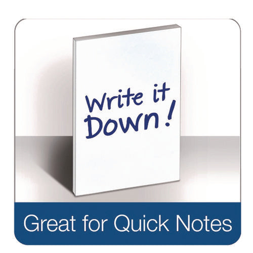 Image of TOPS Second Nature Recycled Unruled Memo Pads, 4 x 6, White, 100 Sheets, 12/Pack