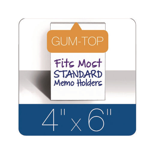 Image of TOPS Second Nature Recycled Unruled Memo Pads, 4 x 6, White, 100 Sheets, 12/Pack