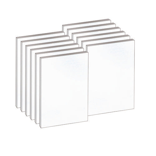 Image of TOPS Second Nature Recycled Unruled Memo Pads, 4 x 6, White, 100 Sheets, 12/Pack