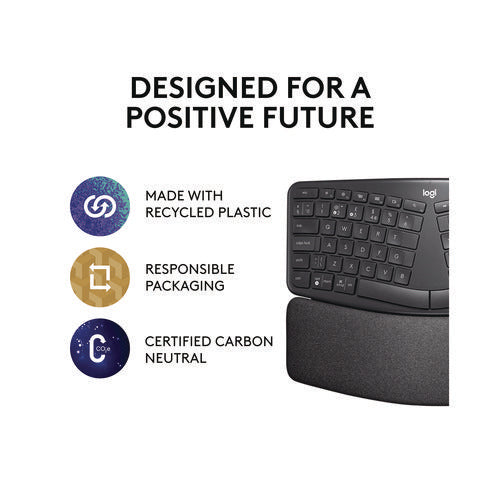 Image of Logitech® ERGO K860 Wireless Keyboard, Graphite