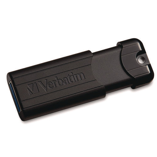 Image of Verbatim® PinStripe USB 3.2 Flash Drive, 32 GB, Black
