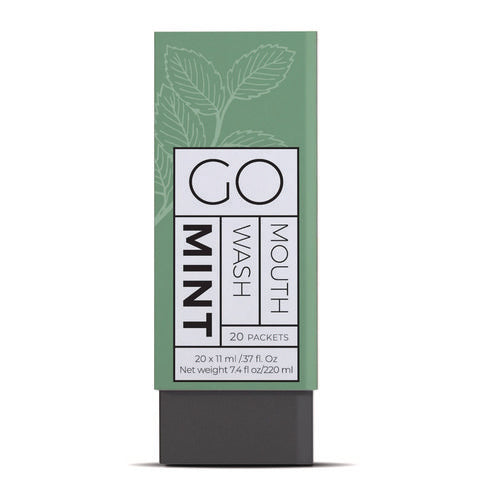 Image of Go Mouthwash Individual Mouthwash Packets, Display Pack, Mint Flavor, 0.37 oz Packet, 20/Pack