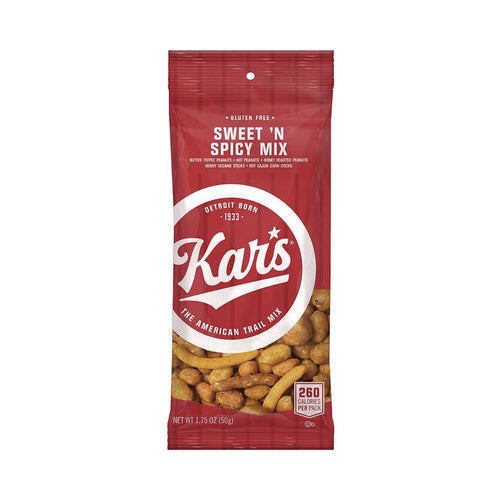 Image of Kar's Trail Mix Variety Pack, Mango Pineapple/Sweet 'N Spicy/Yogurt Apple Nut, 24 Packets/Box