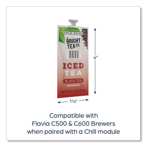 Image of FLAVIA® The Bright Tea Co. Unsweetened Iced Black Tea Freshpack, 100/Carton