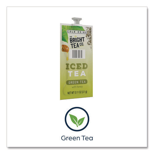 Image of FLAVIA® The Bright Tea Co. Iced Green Tea with Honey Freshpack, 100/Carton