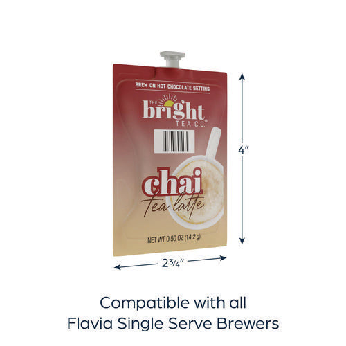 Image of FLAVIA® The Bright Tea Co. Chai Tea Latte Freshpack, 72/Carton