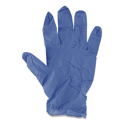 Image of Boardwalk® Disposable General-Purpose Nitrile Gloves, Medium, Blue, 4 mil, 100/Box