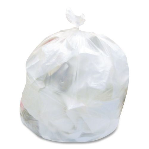 Image of Heritage Low Density Can Liners, 30 gal, 0.5 mil, 30" x 36", Clear, Flat Pack, 250/Carton
