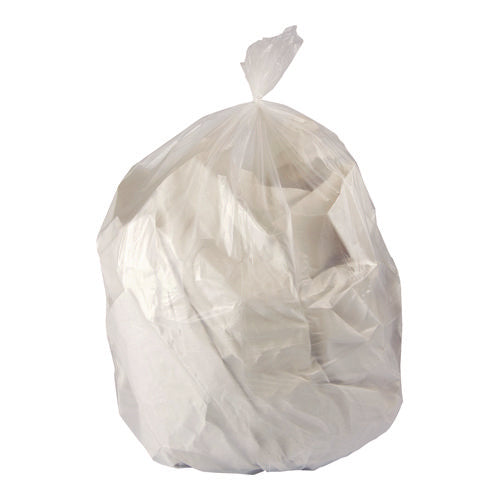 Image of Heritage Linear Low-Density Can Liners, 16 gal, 0.7 mil, 24" x 32", Clear, Interleaved Roll, 500/Carton