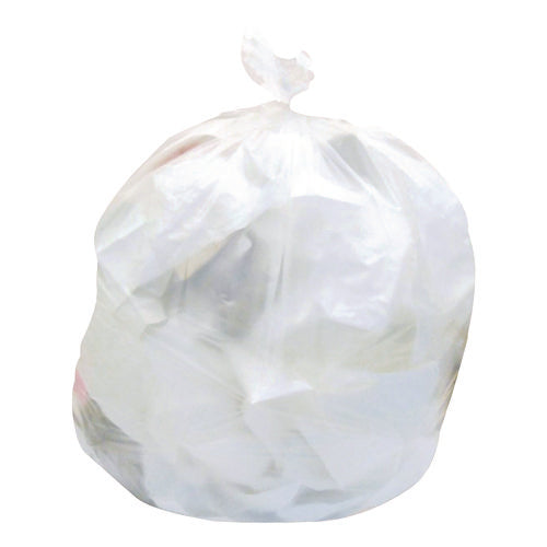 Image of Heritage High-Density Waste Can Liners, 33 gal, 9 mic, 33" x 40", Natural, Roll, 25 Bags/Roll, 20 Rolls/Carton