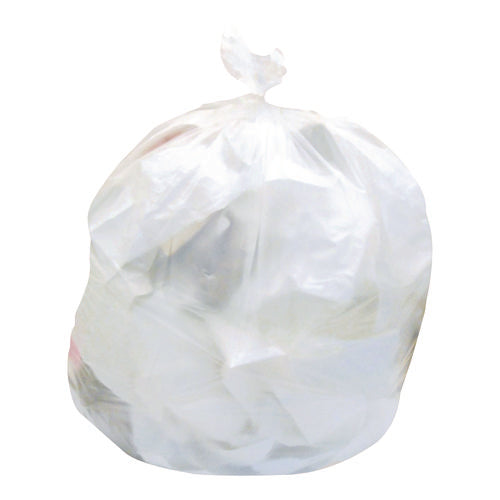 Image of Heritage High-Density Waste Can Liners, 10 gal, 6 mic, 24" x 27", Natural, Roll, 50 Bags/Roll, 20 Rolls/Carton