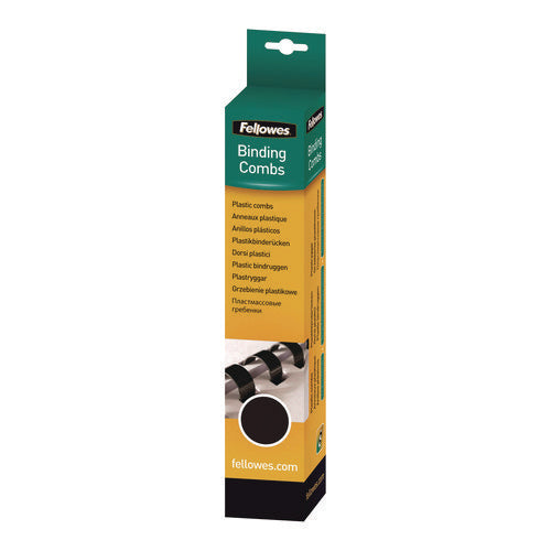 Image of Fellowes® Plastic Comb Bindings, 1/4" Diameter, 20 Sheet Capacity, Navy, 100/Pack