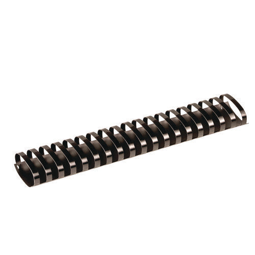Image of Fellowes® Plastic Comb Bindings, Oval, 2" Diameter, 500 Sheet Capacity, Black, 40/Pack