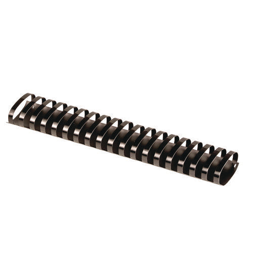 Image of Fellowes® Plastic Comb Bindings, Oval, 2" Diameter, 500 Sheet Capacity, Black, 40/Pack