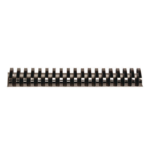 Image of Fellowes® Plastic Comb Bindings, Oval, 2" Diameter, 500 Sheet Capacity, Black, 40/Pack