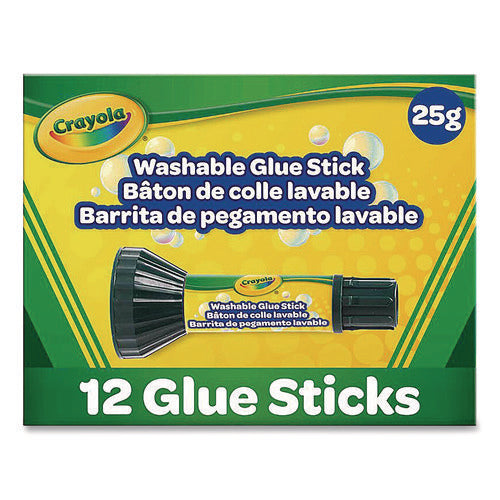 Image of Crayola® Washable Glue Sticks, 0.29 oz, Dries Clear