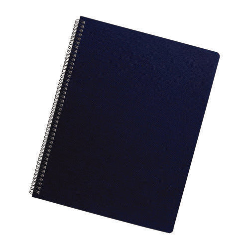 Image of Fellowes® Futura Oversize Presentation Covers, Punched, 11.25 x 8.75, Navy, 25/Pack