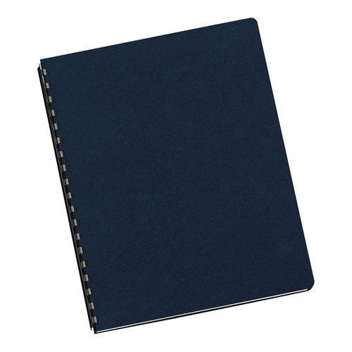 Image of Fellowes® Futura Oversize Presentation Covers, Punched, 11.25 x 8.75, Navy, 25/Pack