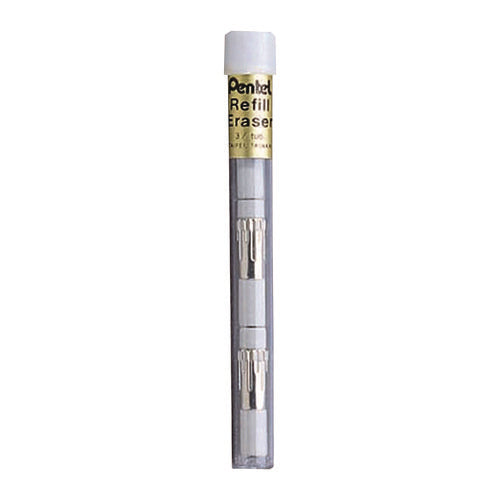 Image of Pentel® Eraser Refills for Sharp Kerry/EnerGize-X/Wow Pencil/Gizmo/Cushi/Hot Shots/Technica-X, White, 4/Tube, 3 Tubes/Pack