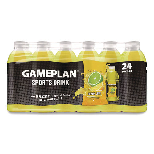 Image of Niagara® Bottling Gameplan Sports Drink, Lemon Lime, 20 oz Bottle, 24/Carton