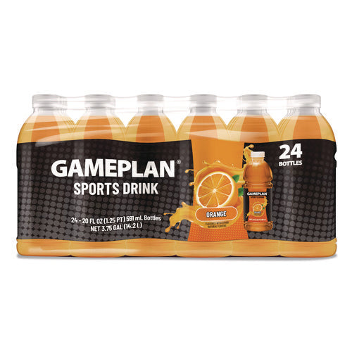 Image of Niagara® Bottling Gameplan Sports Drink, Orange, 20 oz Bottle, 24/Carton