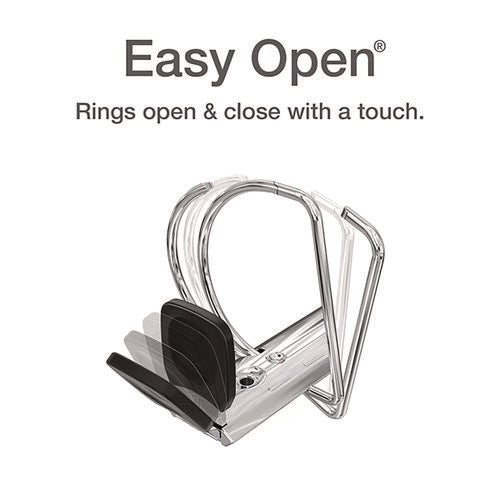 Image of Cardinal® Premier Easy Open Clearvue Locking Slant-D Ring Binder, 3 Rings, 1" Capacity, 11 X 8.5, White