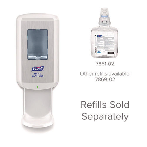 Image of PURELL® Cs8 Hand Sanitizer Dispenser, 1,200 Ml, 5.79 X 3.93 X 15.64, White