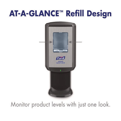 Image of PURELL® Cs8 Hand Sanitizer Dispenser, 1,200 Ml, 5.79 X 3.93 X 15.64, Graphite