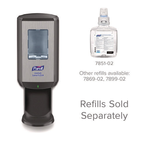 Image of PURELL® Cs8 Hand Sanitizer Dispenser, 1,200 Ml, 5.79 X 3.93 X 15.64, Graphite
