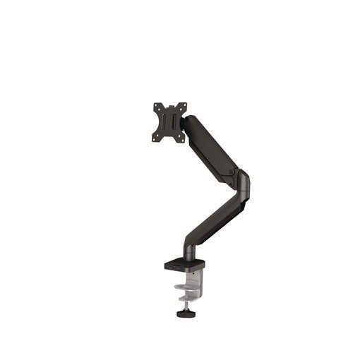 Image of Fellowes® Platinum Series Single Monitor Arm, For 30" Monitors, 360 Deg Rotation, 180 Deg Tilt, 360 Deg Pan, Black, Supports 20 Lb