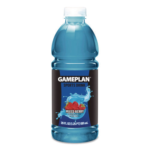 Image of Niagara® Bottling Gameplan Sports Drink, Mixed Berry, 20 oz Bottle, 24/Carton