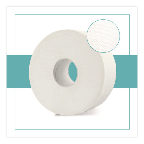 Image of Papernet® HyTech Seas Mini JRT, Septic Safe, 1-Ply, White, 3.3" x 750 ft, 6 Rolls/Carton