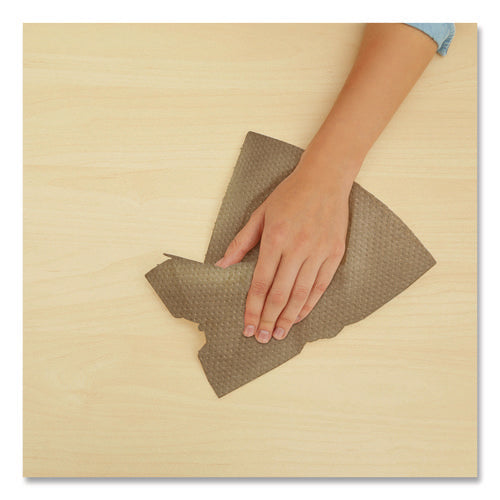 Image of Papernet® HyTech Seas Hardwound Roll Towel Kraft, 1-Ply, 7.9" x 700 ft, Brown, 6/Carton