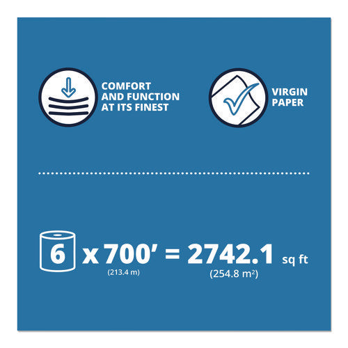 Image of Papernet® HyTech Seas Hardwound Roll Towels, 1-Ply, 7.9" x 700 ft, White, 6/Carton