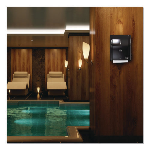 Image of Papernet® Hy Tech Towel Dispenser, Automatic, 11.8 x 9.8 x 14.2, Black