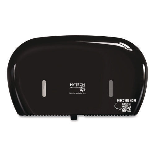 Image of Papernet® HyTech Seas Mini JRT Twin Dispenser, 5.5 x, 15.7 x 9.8, Black