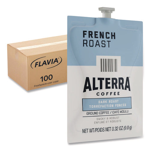 Image of FLAVIA® Alterra French Roast Coffee Freshpack, 100/Carton