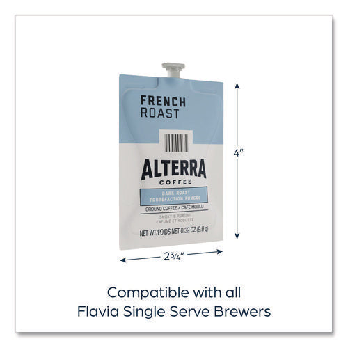 Image of FLAVIA® Alterra French Roast Coffee Freshpack, 100/Carton