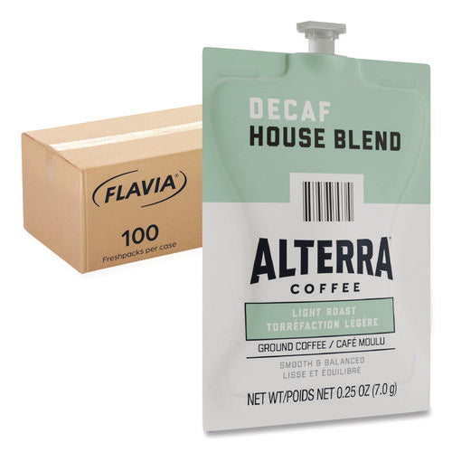Image of FLAVIA® Alterra Decaf House Blend Coffee Freshpack, 100/Carton