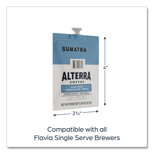 Image of ALTERRA® Coffee Freshpack Pods, Sumatra Blend, Dark Roast, 0.3 Oz, 100/carton