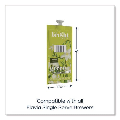 Image of FLAVIA® The Bright Tea Co. Green with Jasmine Tea Freshpack, 100/Carton
