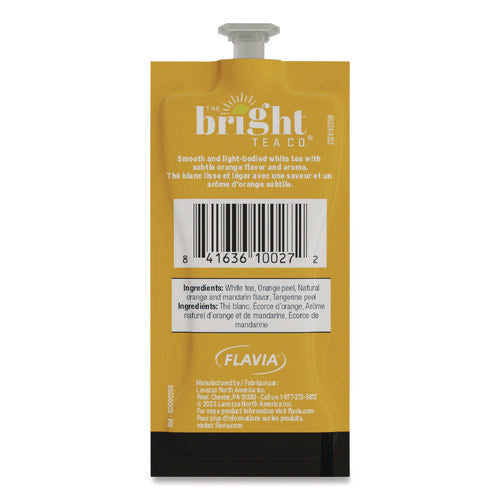 Image of FLAVIA® The Bright Tea Co. White with Orange Tea Freshpack, 100/Carton