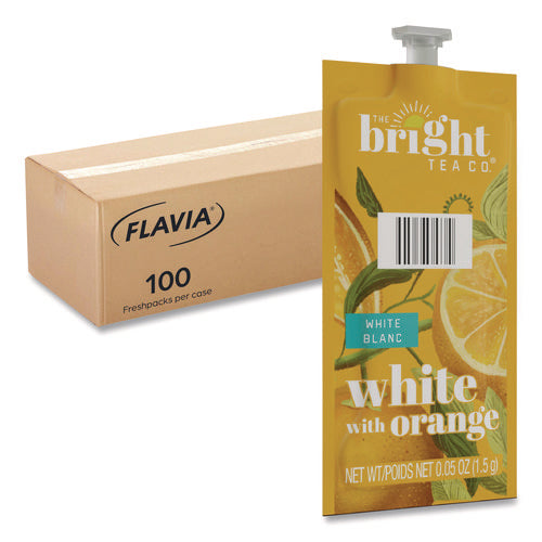 Image of FLAVIA® The Bright Tea Co. White with Orange Tea Freshpack, 100/Carton