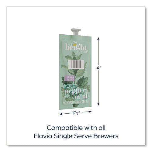 Image of FLAVIA® The Bright Tea Co. Peppermint Herbal Tea Freshpack, 100/Carton