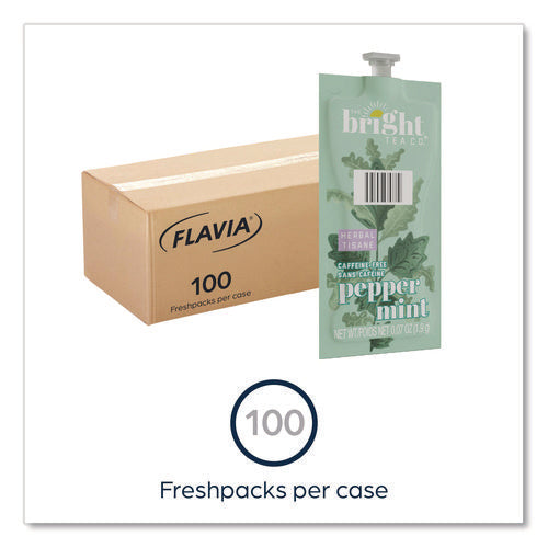 Image of FLAVIA® The Bright Tea Co. Peppermint Herbal Tea Freshpack, 100/Carton