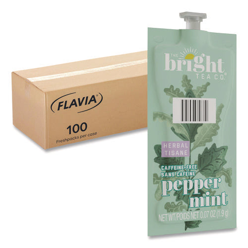 Image of FLAVIA® The Bright Tea Co. Peppermint Herbal Tea Freshpack, 100/Carton