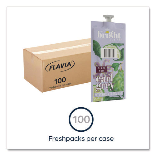 Image of FLAVIA® The Bright Tea Co. Earl Grey Black Tea Freshpack, 100/Carton