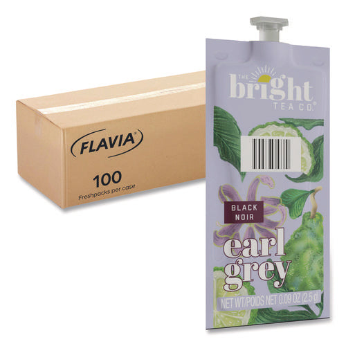 Image of FLAVIA® The Bright Tea Co. Earl Grey Black Tea Freshpack, 100/Carton