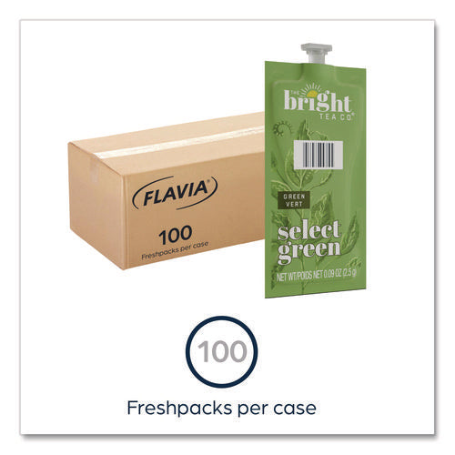 Image of FLAVIA® The Bright Tea Co. Select Green Tea Freshpack, 100/Carton